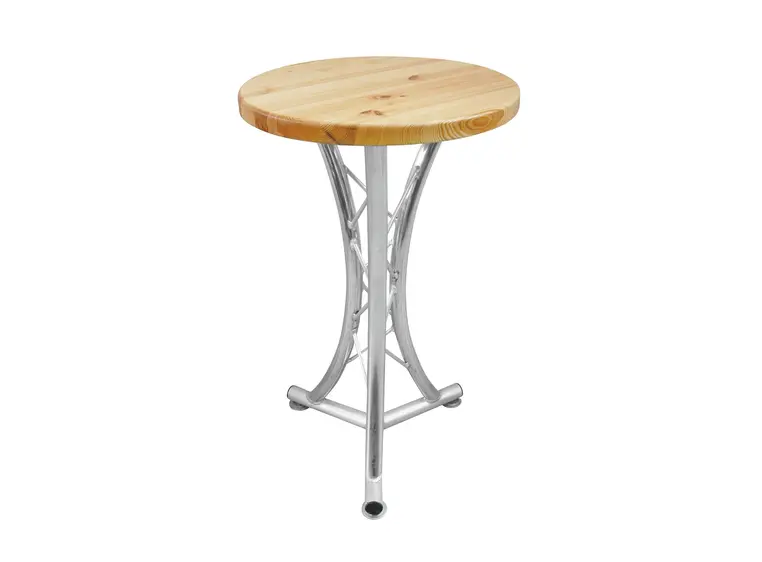 ALUTRUSS Bistro table, curved 